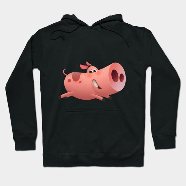 Funny piggy Hoodie by Baydaku